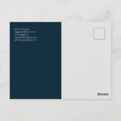 Carte Postale Parties scintillant d'huile d'argent glamour Quinc (Dos)