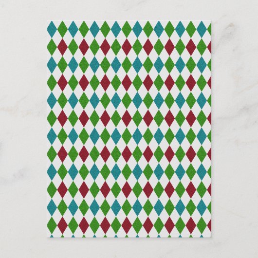Carte Postale Parties scintillant Diamant multicolore (Devant)