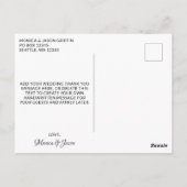 Carte Postale Parties scintillant d'or Classic Calligraphie Mari (Dos)