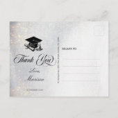 Carte Postale Parties scintillant d'or en argent chic photo Merc (Dos)