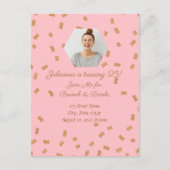 Carte Postale Parties scintillant d'or fête d'anniversaire (Devant)