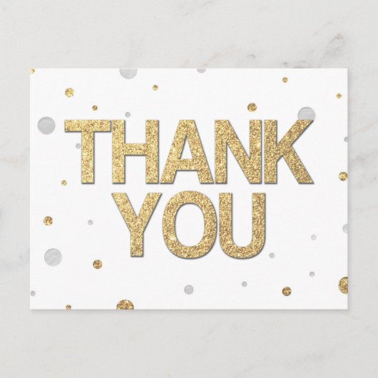 Carte Postale Parties scintillant d'or Fond d'argent Imprimer Co (Devant)