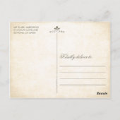 Carte Postale Parties scintillant d'or Look Confetti Points Mari (Dos)