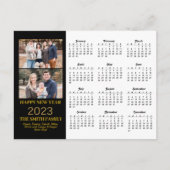 Carte Postale parties scintillant d'or moderne 2023 Script 2 Cal (Devant)