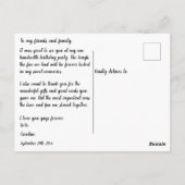 Carte Postale Parties scintillant d'or rose, 100e anniversaire M (Dos)