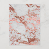Parties scintillant d'or Rose en marbre moderne