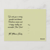 Carte Postale Parties scintillant d'or, ruban noir et étoiles, m (Dos)