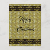 Carte Postale Parties scintillant d'or, ruban noir et étoiles, m (Devant)