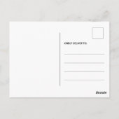 Carte Postale Parties scintillant d'or Script Festive Noël (Dos)