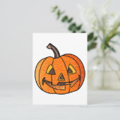 Carte Postale Parties scintillant Jack O'Lantern (Debout devant)