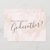 Carte Postale Parties scintillant or en marbre rose Godmère Cart (Devant / Derrière)