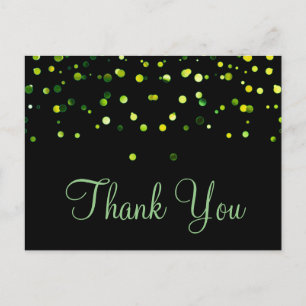 Carte Postale Parties scintillant Or tendance à bas prix Merci n