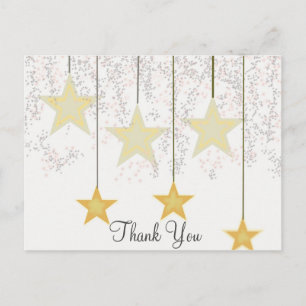 Carte Postale Parties scintillant Or tendance à bas prix Merci n