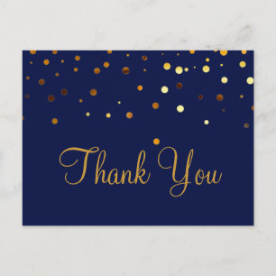Carte Postale Parties scintillant Or tendance à bas prix Merci n