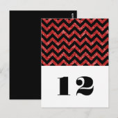 Carte postale Parties scintillant Red Chevron (Devant / Derrière)
