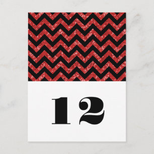 Carte postale Parties scintillant Red Chevron