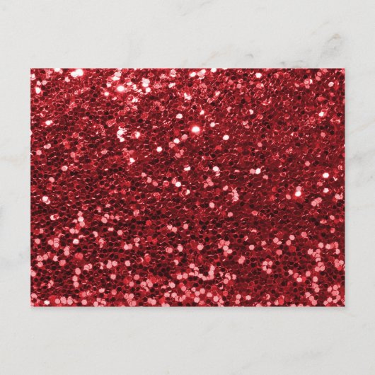 Carte Postale Parties scintillant Red Faux (Devant)