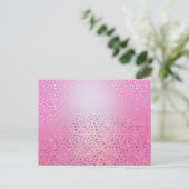 Carte Postale Parties scintillant rose Cheetah Imprimer (Debout devant)