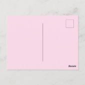 Carte Postale Parties scintillant rose Cheetah Imprimer (Dos)