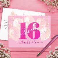 Parties scintillant rose sucré 16 Anniversaire Mer
