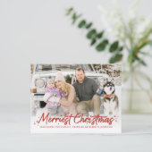 Carte Postale Parties scintillant rouge photo manuscrite le plus (Debout devant)