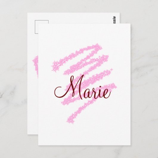 Carte Postale Parties scintillant rouge simple étincelle ajouter (Devant / Derrière)