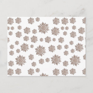 Carte Postale Parties scintillant Snowflakes