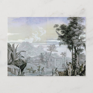 Carte Postale Partir pour une promenade, illustration