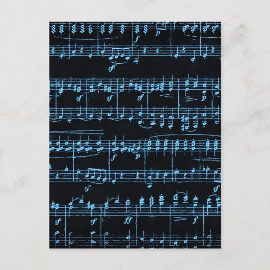 Carte Postale Partition colorée (Devant)