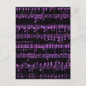 Carte Postale Partition colorée (Devant)