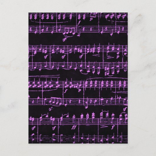 Carte Postale Partition colorée (Devant)