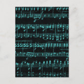 Carte Postale Partition colorée (Devant)