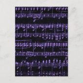 Carte Postale Partition colorée (Devant)