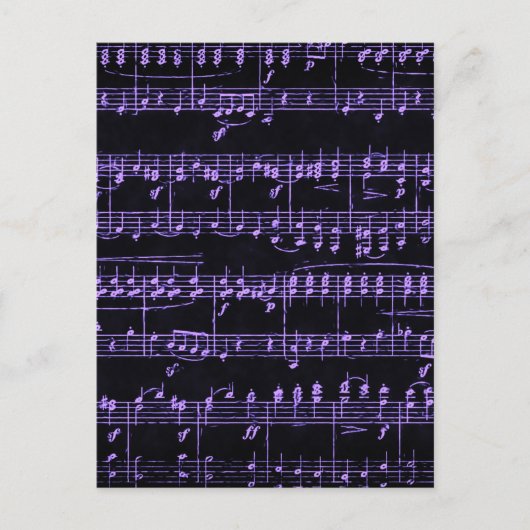 Carte Postale Partition colorée (Devant)