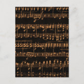 Carte Postale Partition colorée (Devant)