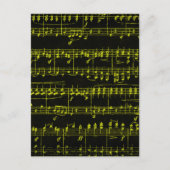 Carte Postale Partition colorée (Devant)