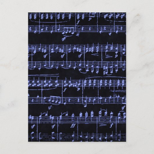 Carte Postale Partition colorée (Devant)