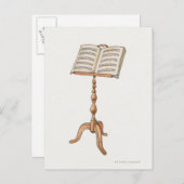 Carte Postale Partition sur support (Devant / Derrière)