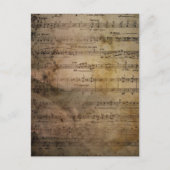 Carte Postale Partition vintage (Devant)