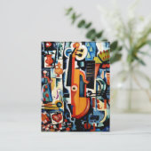 Carte Postale Parto de Viola Bom Menage, Cubisme, (Debout devant)
