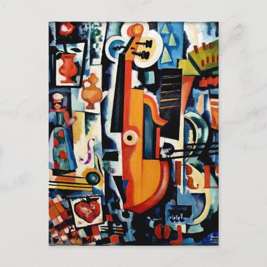 Carte Postale Parto de Viola Bom Menage, Cubisme, (Devant)