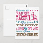 Carte Postale Partout où ce pilote de fûts peut rouler Barrel Ra (Devant / Derrière)