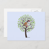 Carte Postale Partridge dans un arbre à poires (Devant / Derrière)