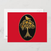 Carte Postale Partridge dans un arbre à poires Gold (Devant / Derrière)