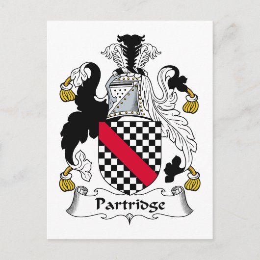 Carte Postale Partridge Family Crest (Devant)