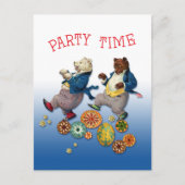 Carte postale Party Time Bears (Devant)
