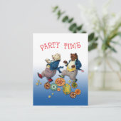 Carte postale Party Time Bears (Debout devant)