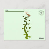 Carte Postale Paruline orangée de passage (Dos)