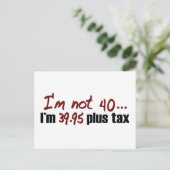 Carte Postale Pas 40 39,95 $ Plus Taxe (Debout devant)