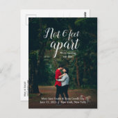 Carte Postale Pas à 6 pieds | Nouvelle date Mariage | Calligraph (Devant / Derrière)